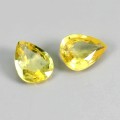 Szafiry żółte Australia kamienie naturalne 0.61 ct 2 sztuki
