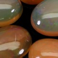 Opale ogniste 5.2 ct kamienie naturalne 5 sztuk