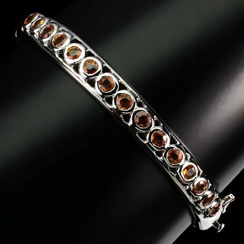 Bransoletka srebrna naturalne szafiry 925 Songea