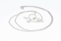 Srebrny naszyjnik diamenty 0.05ct
