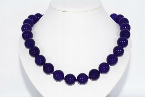 Złoty 14k naszyjnik chalcedony 295.50ct
