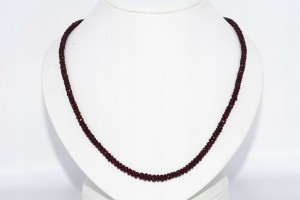 Naszyjnik rubiny złoto srebro certyfikat