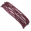 Bransoletka srebrna 925 naturalne granaty rubiny
