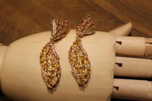 Piękne srebrne kolczyki szafiry Songea 2