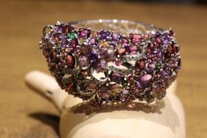 Bransoletka szafiry tsaworyty ametysty certyfikat