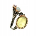 Srebrny pierścionek naturalny chalcedon