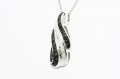 Naszyjnik naturalne diamenty 0.10 ct certyfikat