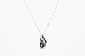 Naszyjnik naturalne diamenty 0.10 ct certyfikat