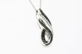 Naszyjnik naturalne diamenty 0.10 ct certyfikat