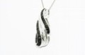 Naszyjnik naturalne diamenty 0.10 ct certyfikat