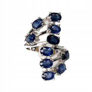 Pierścionek srebrny 925 kianity r 16