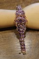 Silver bracelet amethyst 925 sapphires 3 IF