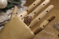Ring natural 925 silver sapphires Songea size 12 3