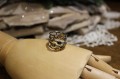Ring natural 925 silver sapphires Songea size 12 2