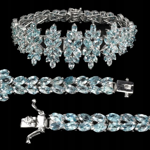 925 bransoletka naturalne cyrkony certyfikat 2