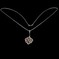 Beautiful necklace sapphires cubic zirconia