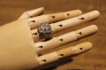 Ring sapphires Songea padparadscha size 16