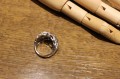 Ring sapphires Songea padparadscha size 16