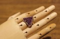 Beautiful amethyst ring cubic zirconia size 14