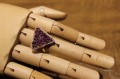 Beautiful amethyst ring cubic zirconia size 14
