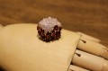 Ring 925 silver  garnet  cubic zirconia size 12