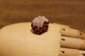 Ring 925 silver  garnet  cubic zirconia size 12