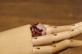 Ring 925 silver  garnet  cubic zirconia size 12