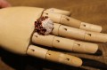 Ring 925 silver  garnet  cubic zirconia size 12