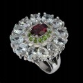 Natural tanzanite garnet ring, size 15