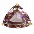 Srebrny pierścionek naturalny ametryn r 16 24.5ct