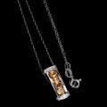 Silver necklace Songea 925 natural sapphires 6