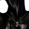 Silver necklace Songea 925 natural sapphires 6