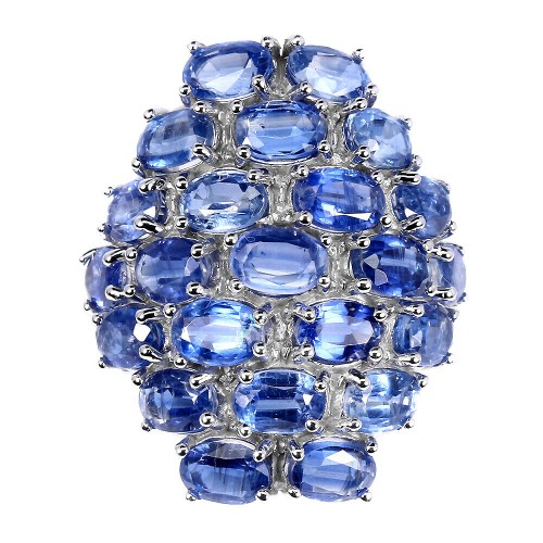 Pierścionek srebrny 925 kianity r 16.5 naturalne 2