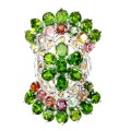 Ring sapphires 925 tourmaline diopsides size 15.5