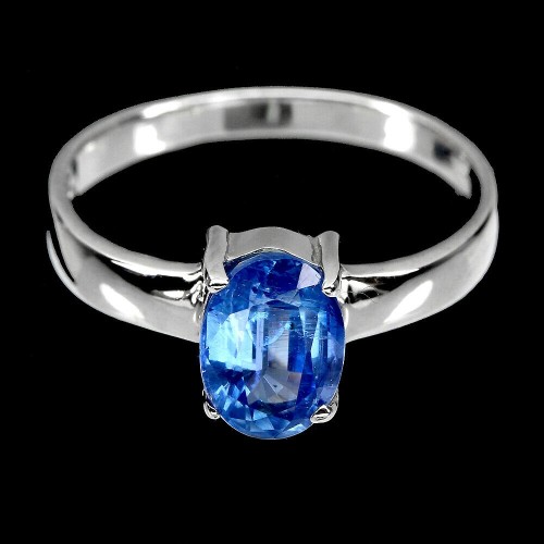 Pierścionek srebrny 925 kianit r 15.5 naturalny 4