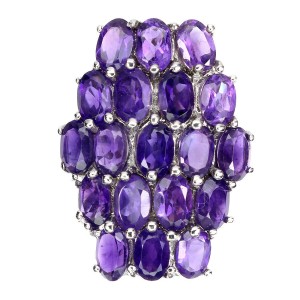 Natural amethyst ring 925 size 16.5 3