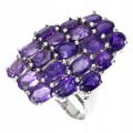 Natural amethyst ring 925 size 16.5 3