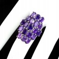 Natural amethyst ring 925 size 16.5 3