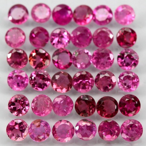 Różowe turmaliny kamienie naturalne VVS 5.96ct