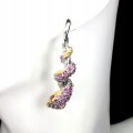 925 silver earrings natural rhodolite garnet 8