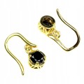 Kolczyki naturalne czarne diamenty 1.20ct srebro 2
