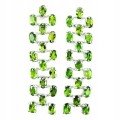 925 silver earrings, natural diopsides
