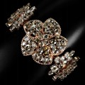 Natural zircon silver bracelet 