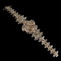 Natural zircon silver bracelet 