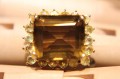 Natural quartz ring size 13 sapphires