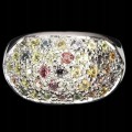 Ring Songea, sapphires, silver 925, natural size 22