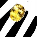 Natural ring 43.18 ct citrine garnet size 17