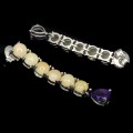 Silver earrings 925 natural amethyst opals 5