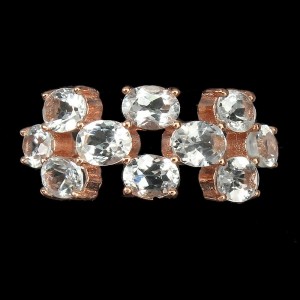 Pierścionek srebrny akwamaryny 925 r 16.5 2