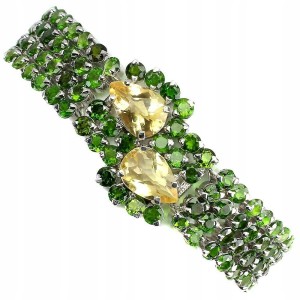 Bransoletka turmaliny cytryny certyfikat